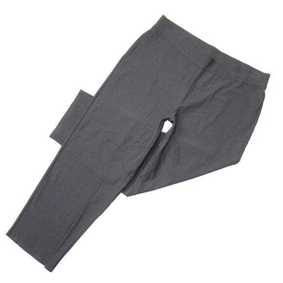 NWT Eileen Fisher Straight Ankle in Bark Washable Stretch Crepe Pants XL